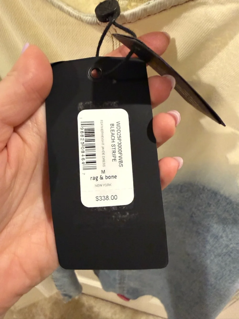 NWOT $338 Rag & Bone Two Tone Denim Dress - size M! - Picture 5 of 7